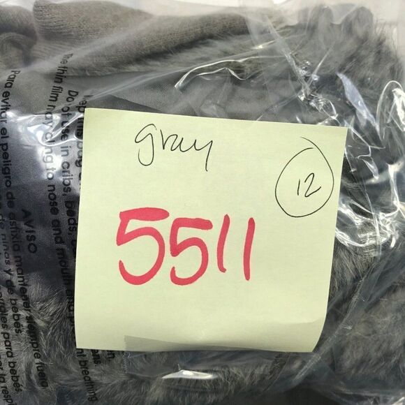 Ann Taylor Faux Fur Trim Cardigan Gray Button Sweater Long Sleeve PM Petites - Picture 11 of 11